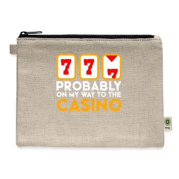 Gambling Funny Casino - Hemp Carry All Pouch - natural - Front