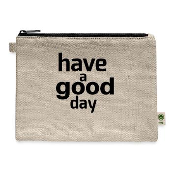good day - Hemp Carry All Pouch - natural - Front