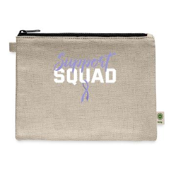 Stomach Cancer Support - Hemp Carry All Pouch - natural - Front