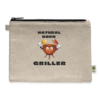 Natural Born Griller - Hemp Carry All Pouch - natural - Front