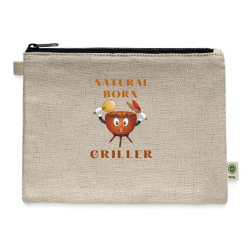 Natural Born Griller - Hemp Carry All Pouch - natural - Front