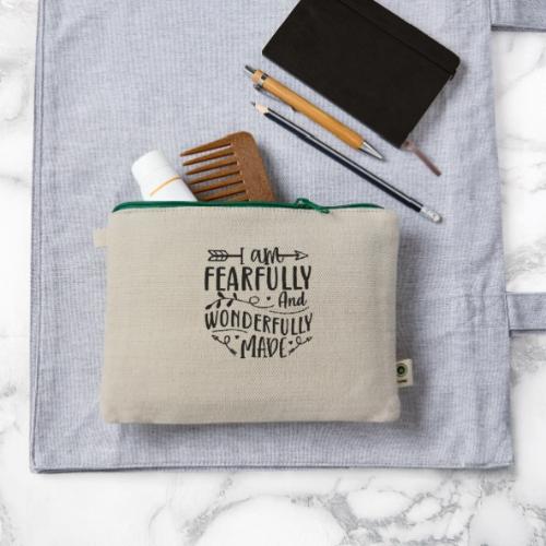 I Am Fearfully and Wonderfully Made Psalm - Hemp Carry All Pouch