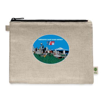 13th CG District Pacific Northwest USCG - Hemp Carry All Pouch - natural - Front