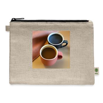 Coffee mugs for coffee drinkers - Hemp Carry All Pouch - natural - Front
