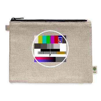 No signal TV screen FuBK - Hemp Carry All Pouch - natural - Front