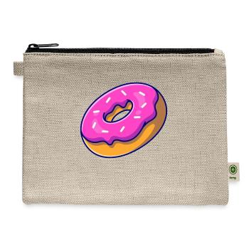 Floating doughnut - Hemp Carry All Pouch - natural - Front