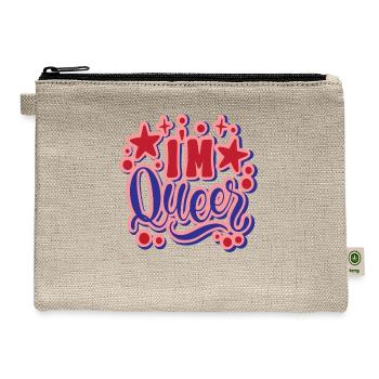 I´m Queer - Hemp Carry All Pouch - natural - Front