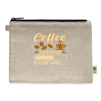 Coffee loading please wait..... - Hemp Carry All Pouch - natural - Front