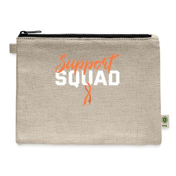 Kidney Cancer Support - Hemp Carry All Pouch - natural - Front