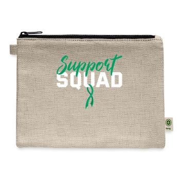 Liver Cancer Support - Hemp Carry All Pouch - natural - Front