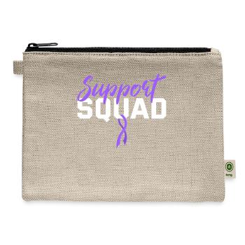 Pancreatic Cancer Support - Hemp Carry All Pouch - natural - Front