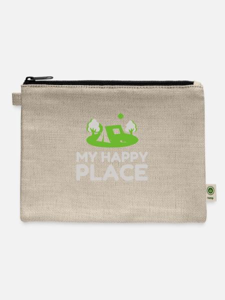 My Happy Place Camping Tent - Hemp Carry All Pouch - natural