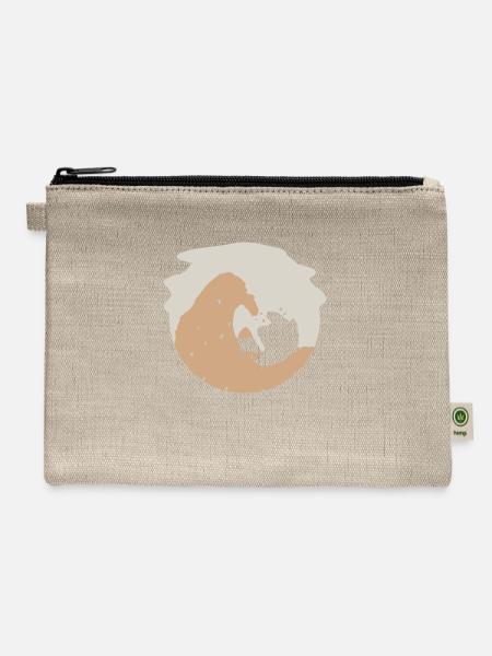 Cookie Wave - Hemp Carry All Pouch - natural