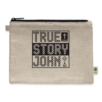 True Story John - Hemp Carry All Pouch - natural - Front