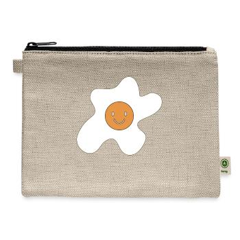egg fellings - Hemp Carry All Pouch - natural - Front