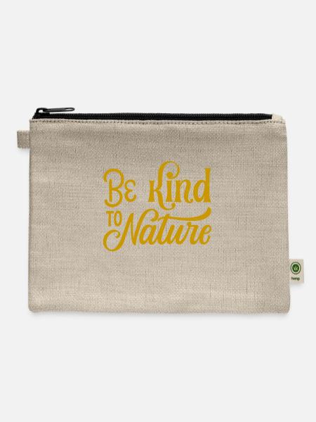 Quotes - Hemp Carry All Pouch - natural