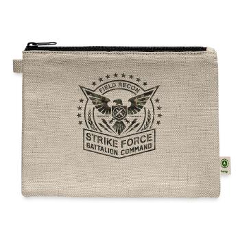army military air force navy marines america usa - Hemp Carry All Pouch - natural - Front
