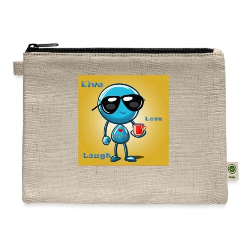 Live. Laugh. Love - Hemp Carry All Pouch