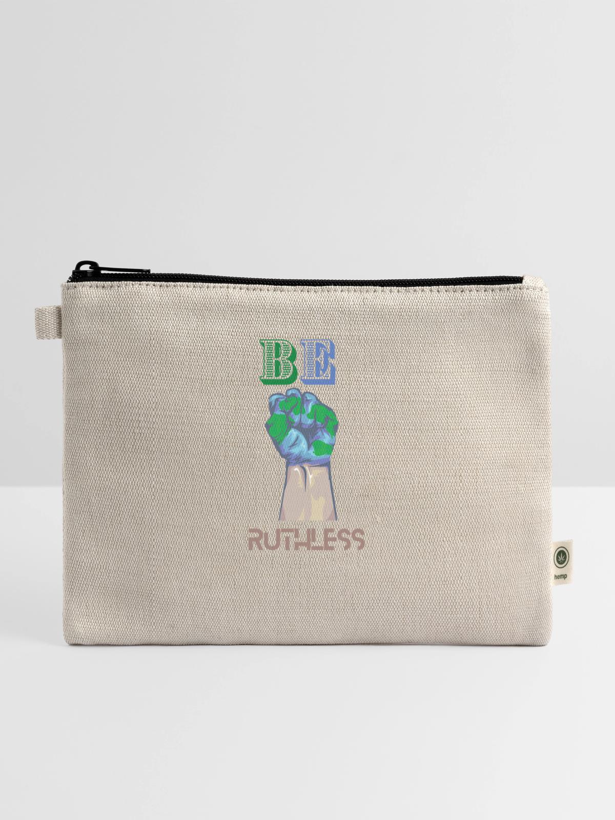 BE RUTHLESS - Hemp Carry All Pouch - natural - Front