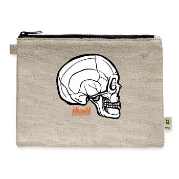 The Legend of the Skull Man - Hemp Carry All Pouch - natural - Front