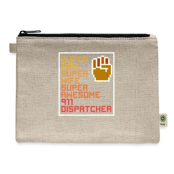 911 Dispatcher Mom - Hemp Carry All Pouch - natural - Front