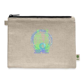 5 Steps to Growth (Evolution) - Hemp Carry All Pouch - natural - Front