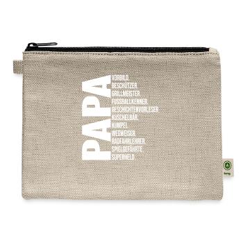 Best Papa - Hemp Carry All Pouch - natural - Front