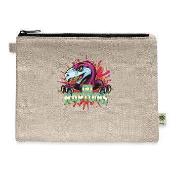 Go Raptors - Hemp Carry All Pouch - natural - Front