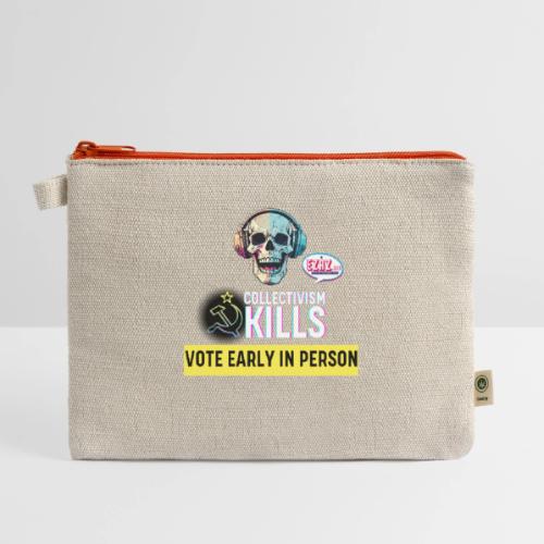 Collectivism Kills Transparent Design - Hemp Carry All Pouch