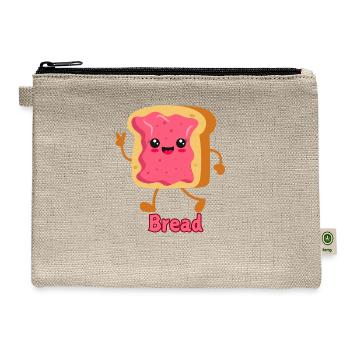 Bread Lover - Hemp Carry All Pouch - natural - Front