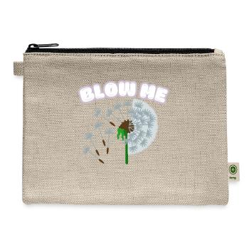 Blow Me, Dandelion - Hemp Carry All Pouch - natural - Front
