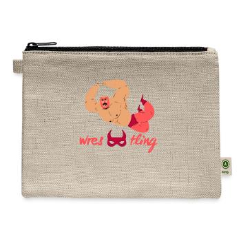wrestling - Hemp Carry All Pouch - natural - Front