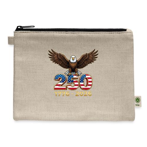 Eagle 250th Anniversary 1776-2026 - Hemp Carry All Pouch