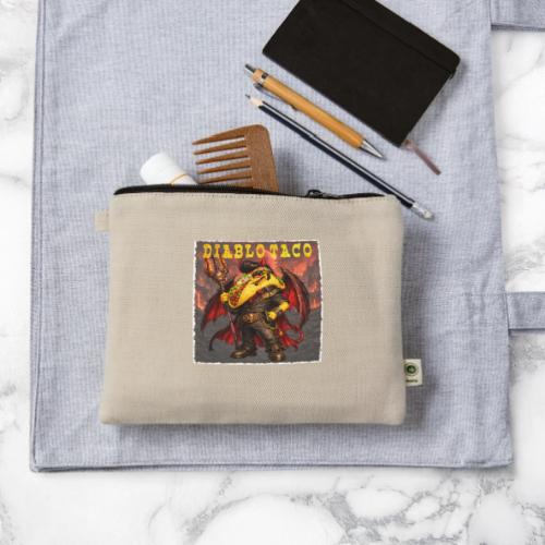 The Diablo Taco Spicy Demon Character - Hemp Carry All Pouch