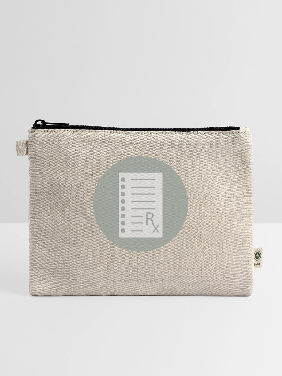 Prescription - Hemp Carry All Pouch - natural - Front