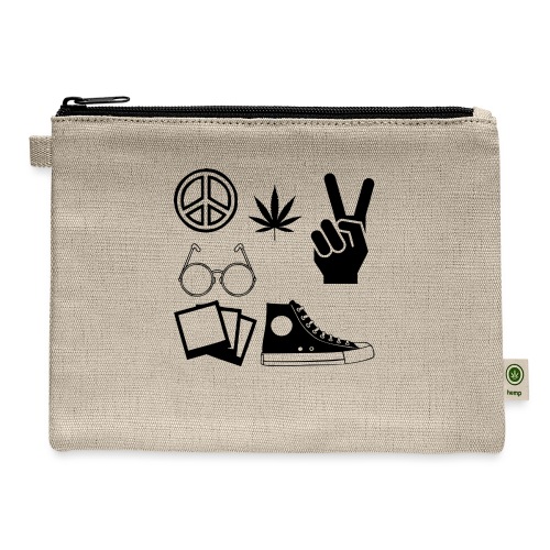 hippie - Hemp Carry All Pouch