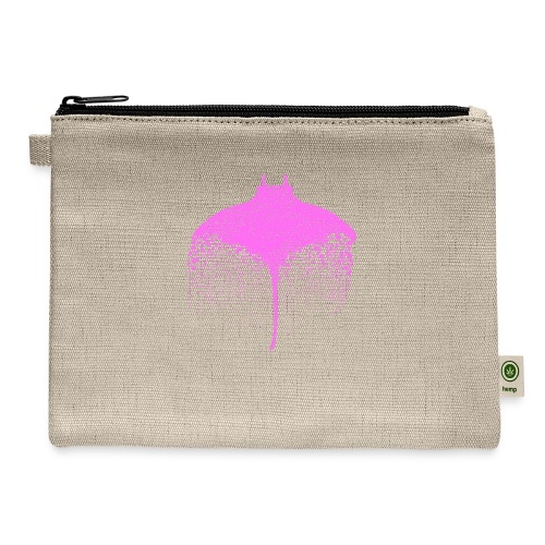 South Carolin Stingray in Pink - Hemp Carry All Pouch