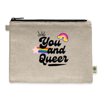 Gizelle Paris You & Queer - Hemp Carry All Pouch - natural - Front
