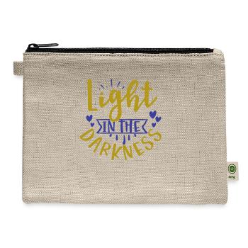 Light in the darkness - Hemp Carry All Pouch - natural - Front
