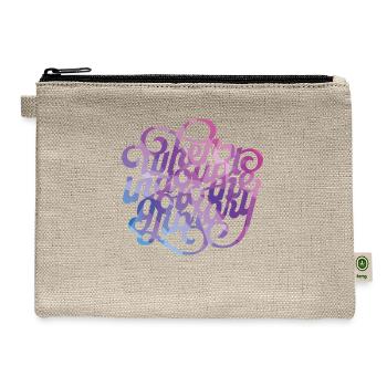 Go To The Library - Hemp Carry All Pouch - natural - Front