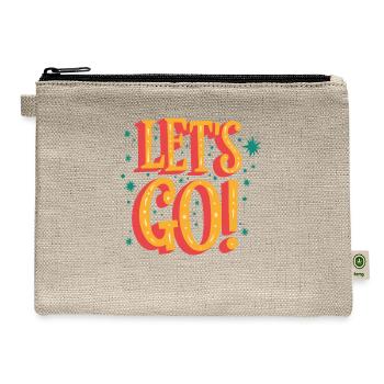 Lets Go - Hemp Carry All Pouch - natural - Front