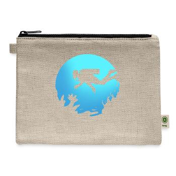 One Breath Rescue Diver Gift - Hemp Carry All Pouch - natural - Front