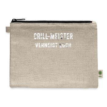 Grillmeister Verneigt Euch Grill Bbq Barbeque - Hemp Carry All Pouch - natural - Front