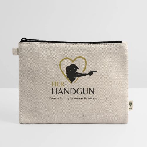 Her Handgun Logo and Tag Line - Hemp Carry All Pouch
