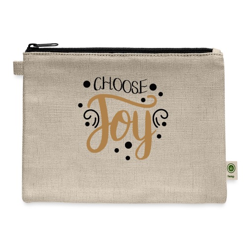 Choose Joy Phrase 5485940 - Hemp Carry All Pouch
