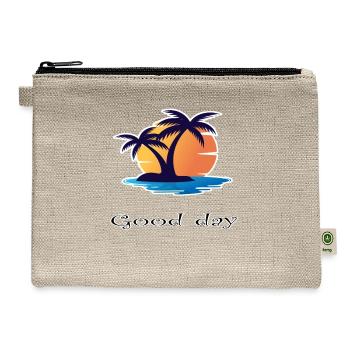 Good day - Hemp Carry All Pouch - natural - Front