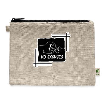 NO EXCUSES - Hemp Carry All Pouch - natural - Front