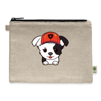 cut dog love - Hemp Carry All Pouch - natural - Front