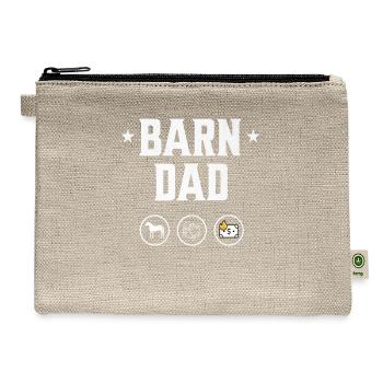 Barn Dad Equestrian Premium - Hemp Carry All Pouch - natural - Front