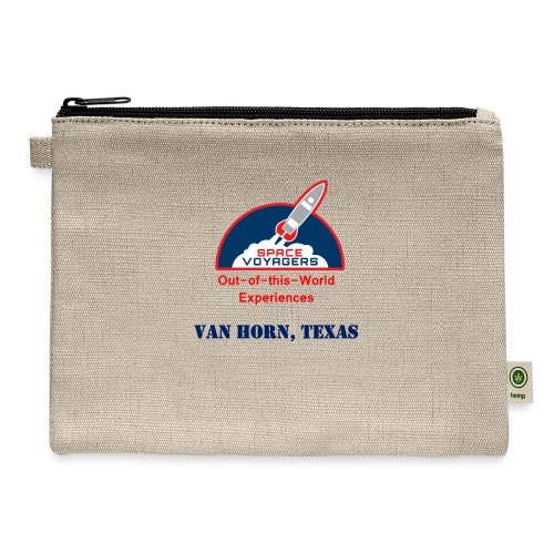 Space Voyagers - Van Horn, Texas - Hemp Carry All Pouch
